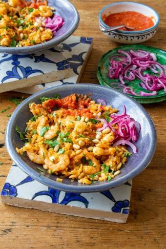 Picture of Kabsa with Shrimp and Tomato Salsa