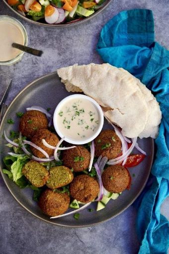 Picture of Saudi Arabian Falafel with Tahini Sauce